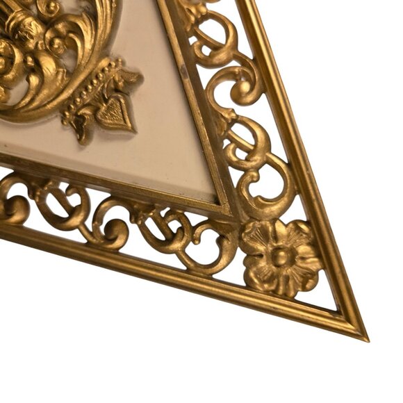 Vintage Ornate Key Design Hollywood Regency Syroco Wall Art Plaque - Picture 6 of 16